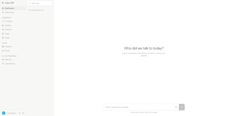 Paper CRM screenshot 3