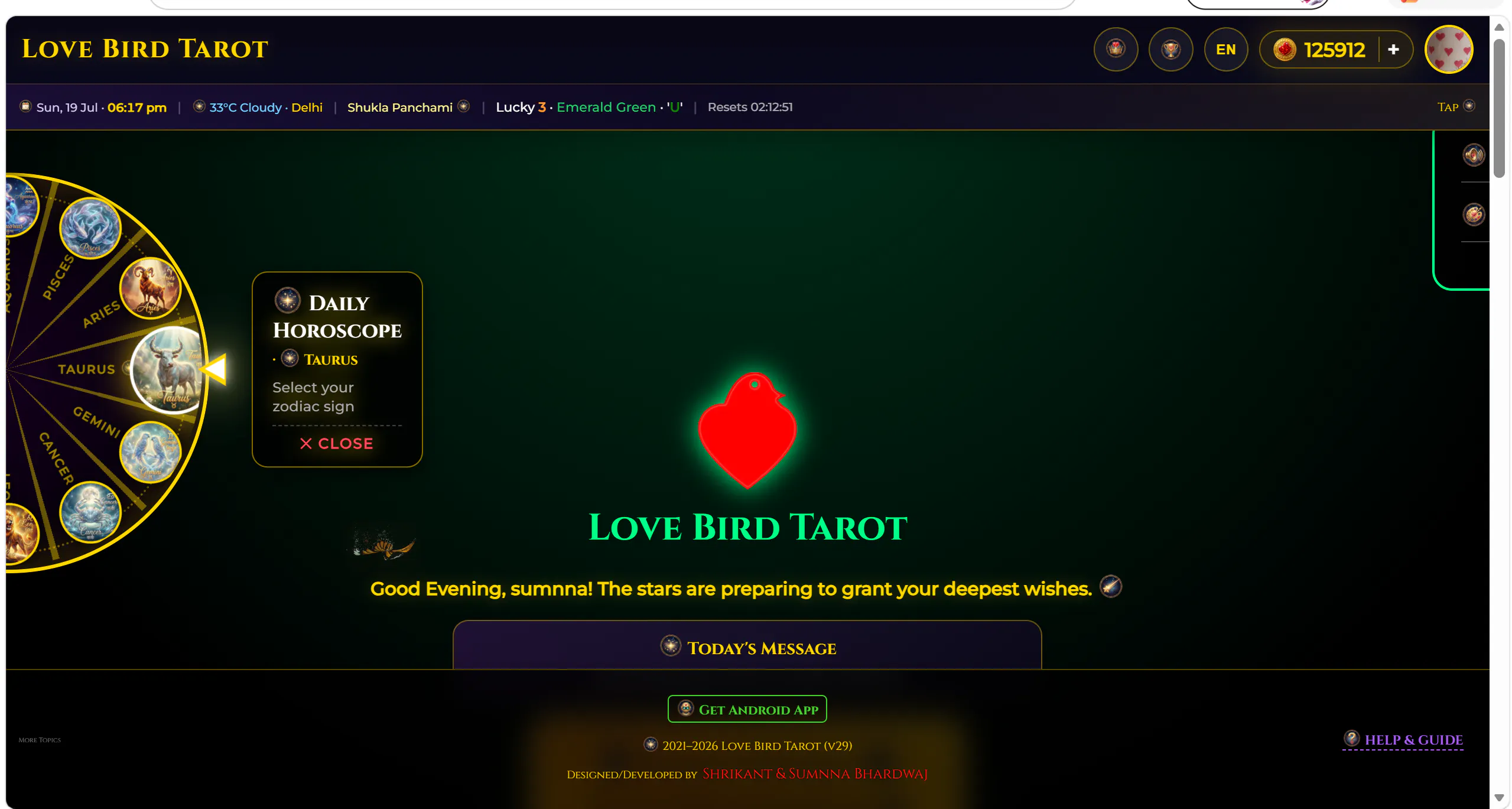 Love Bird Tarot gallery image