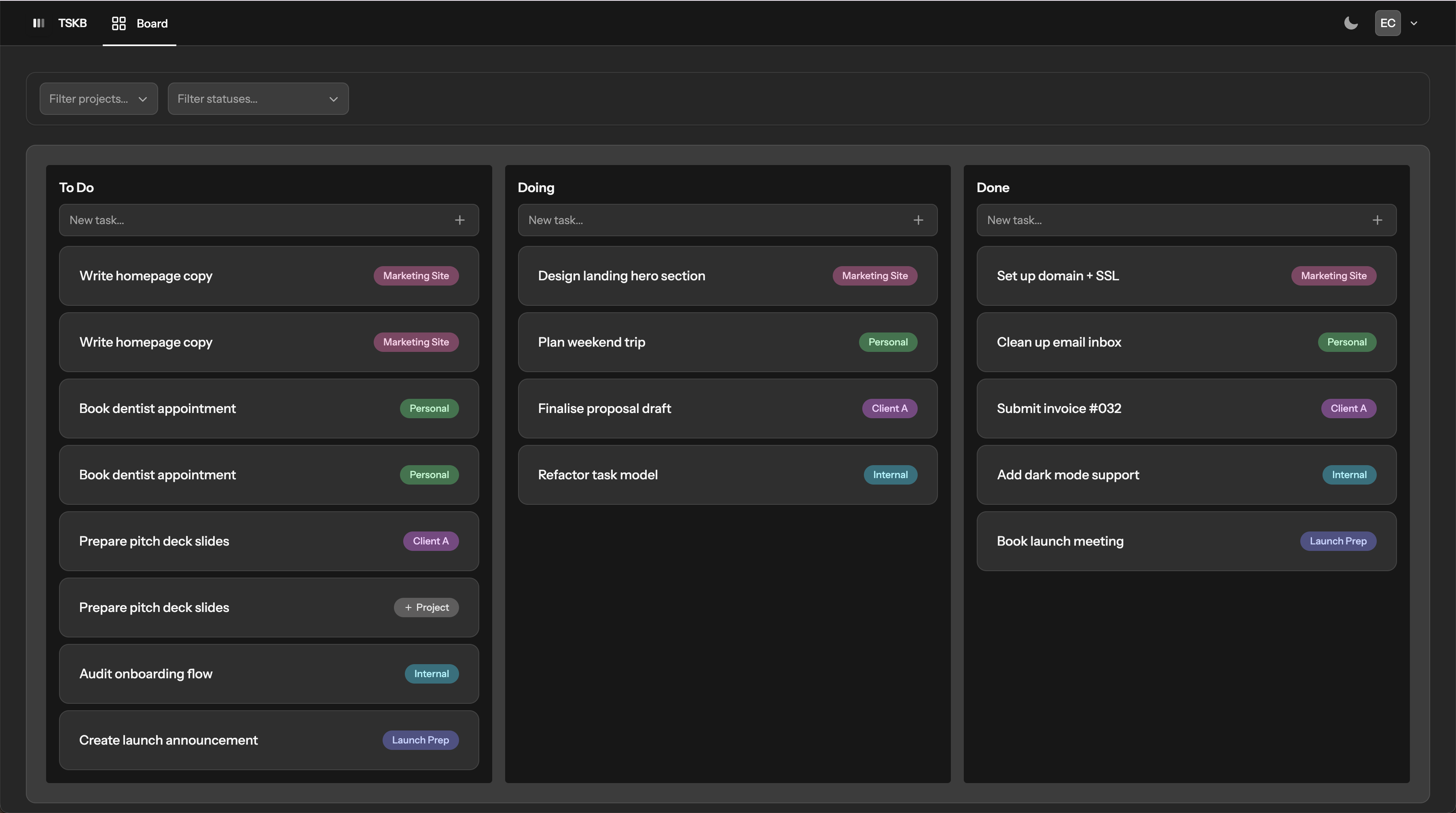 TSKB - Süper Minimal Kanban Görev Yöneticisi medya 2
