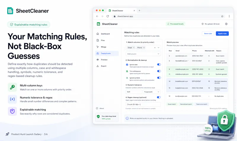 SheetCleaner screenshot 3