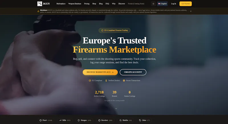 BGUN — European Firearms Platform screenshot 4