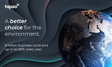 Tapzo Smart Sustainable Business Card gallery image