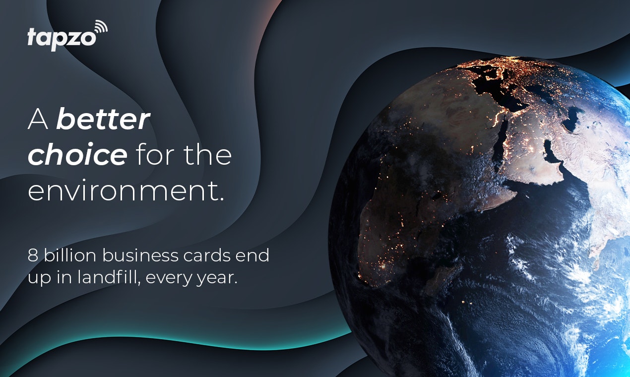 Tapzo Smart Sustainable Business Card - Deel uw gegevens, links en meer door op een smartphone te tikken media 3