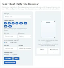 Tank Fill Time Calculator gallery image