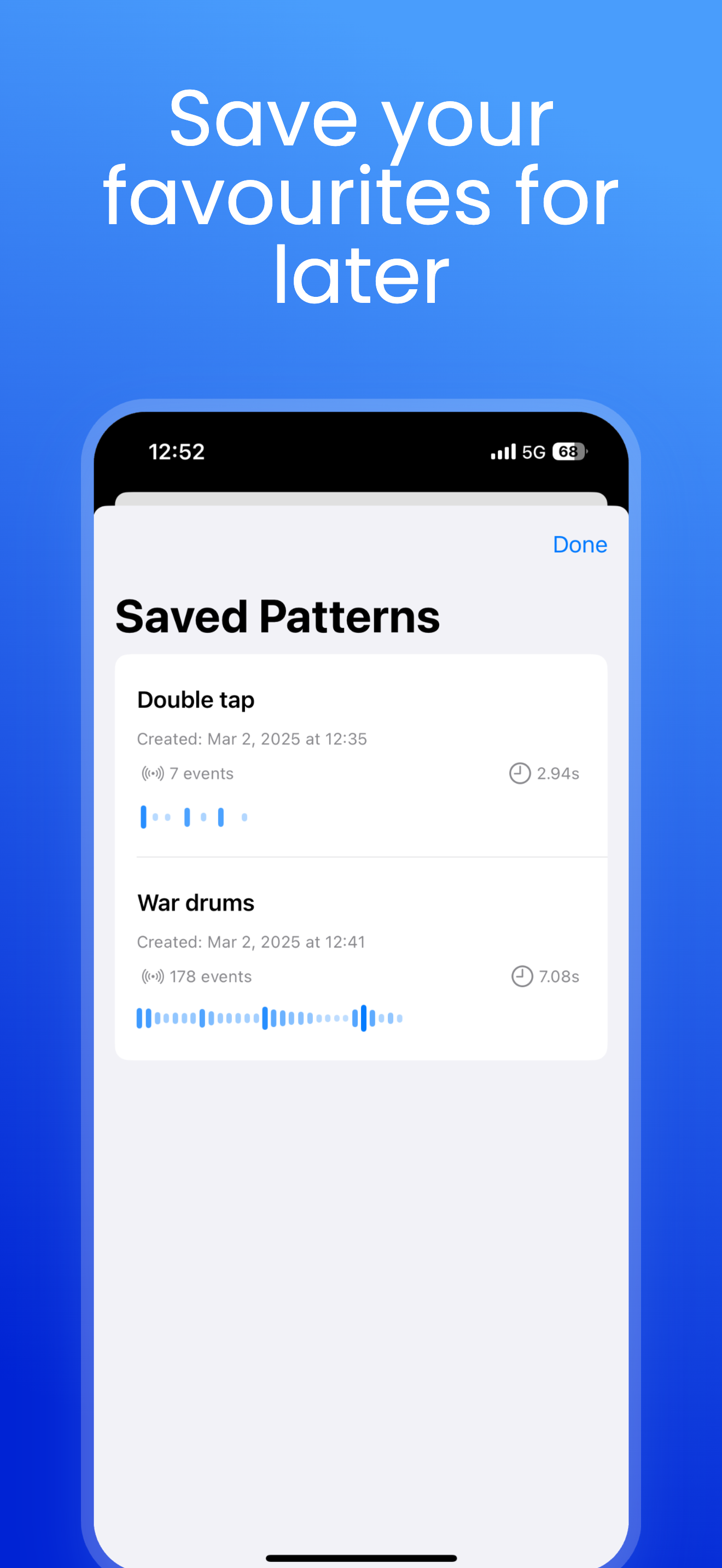 Haptic Pro - Create Haptic patterns manually or generate from music/audio media 7