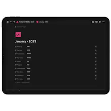 Notion Template - Instagram Stats gallery image