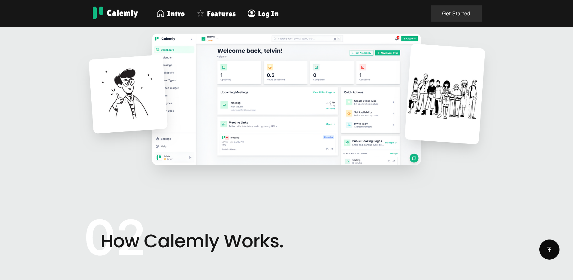 Calemly - Screenshot 3 showing product features and functionality