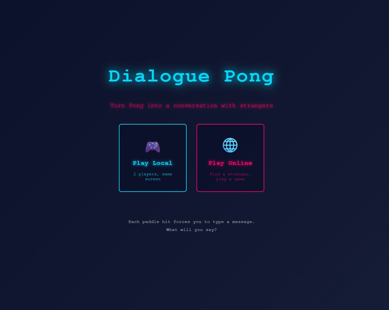 Pong but w dialogue gallery image