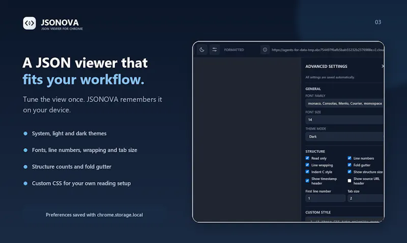 JSONOVA screenshot 3