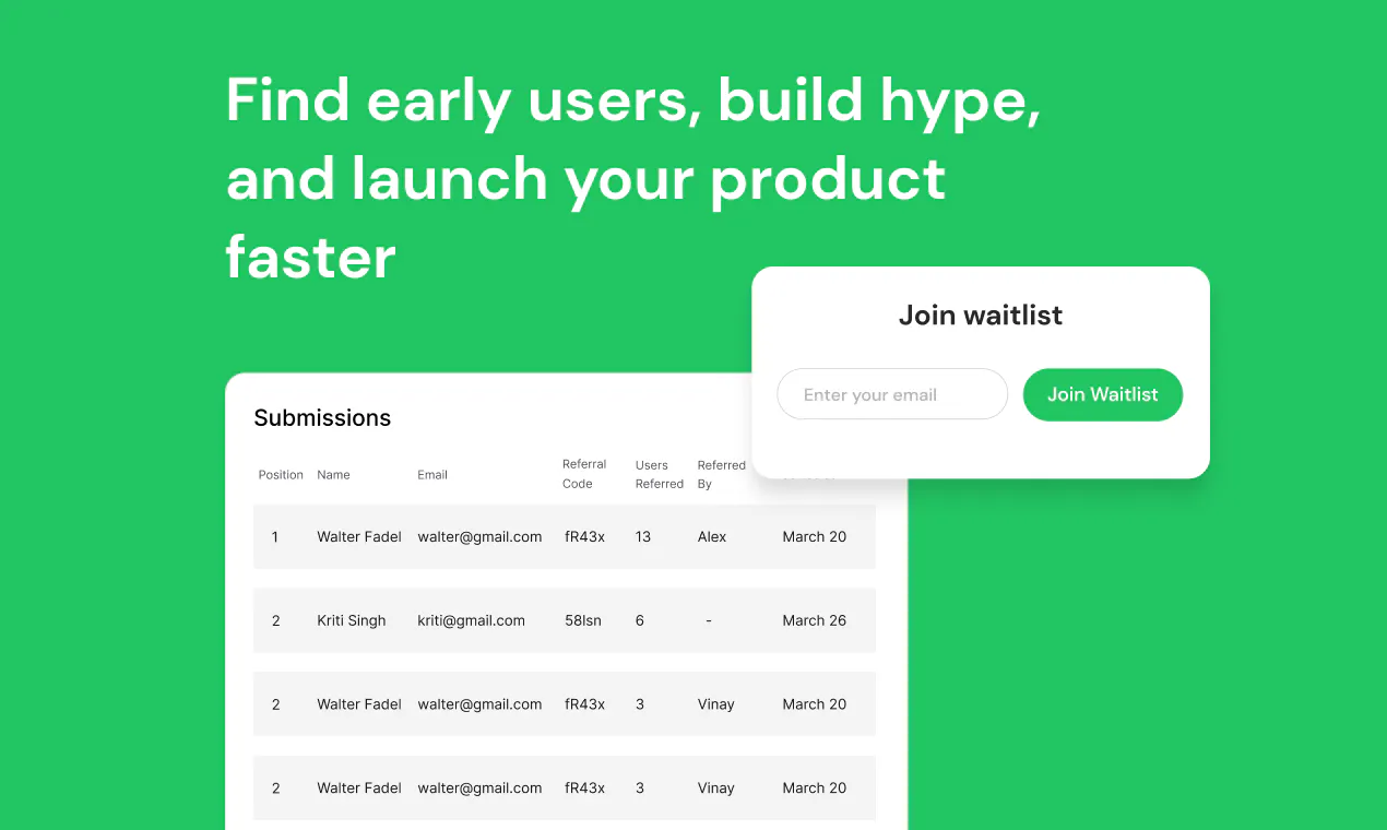 LaunchList: Pre-launch waitlist form for your landing page | Product Hunt