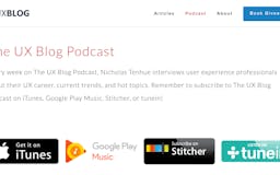 The UX Blog Podcast media 2