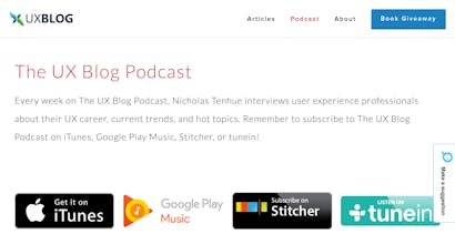 The UX Blog Podcast gallery image