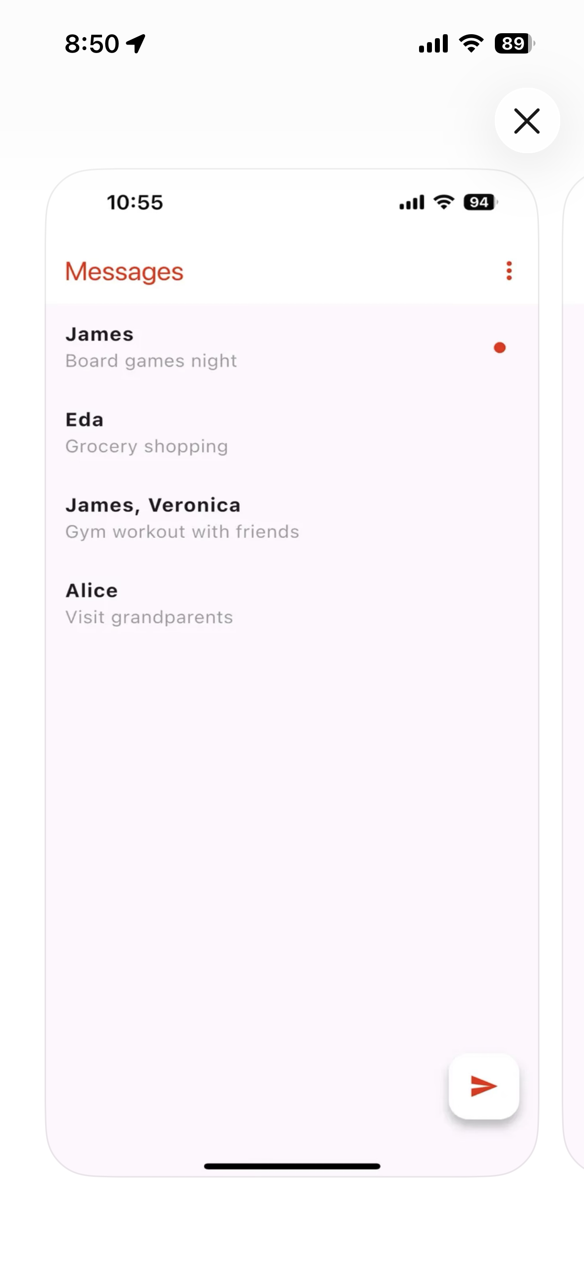 Média Fairymind - Amis et rappels - Moyen le plus simple de partager des rappels avec des amis, comme WhatsApp. 1