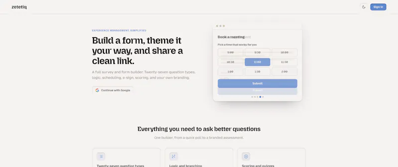 zetetiq: experience management screenshot 4