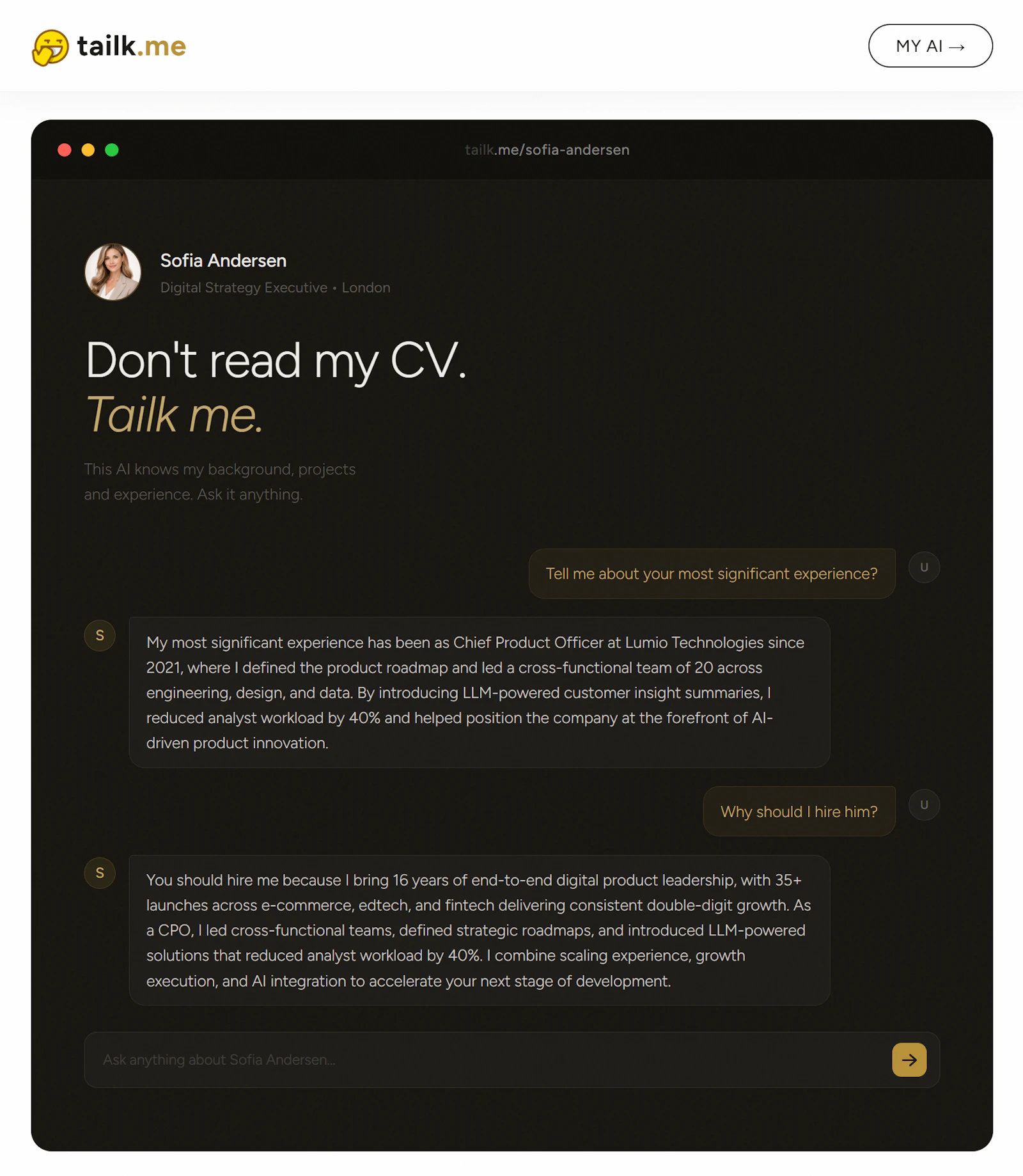 tailk.me screenshot 2