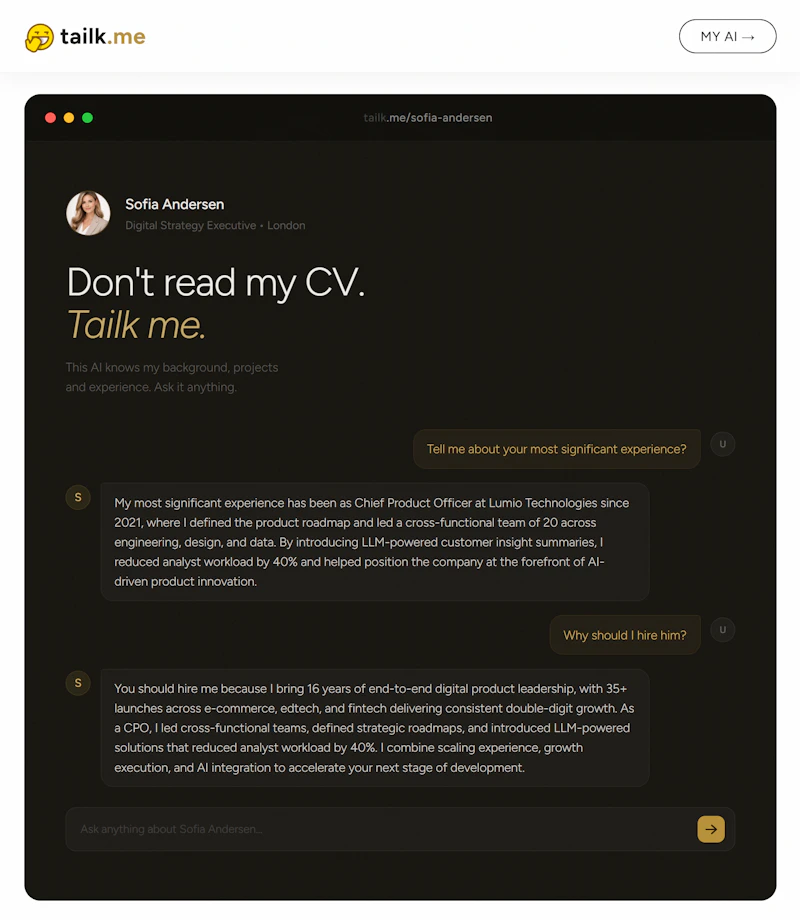 tailk.me screenshot 2