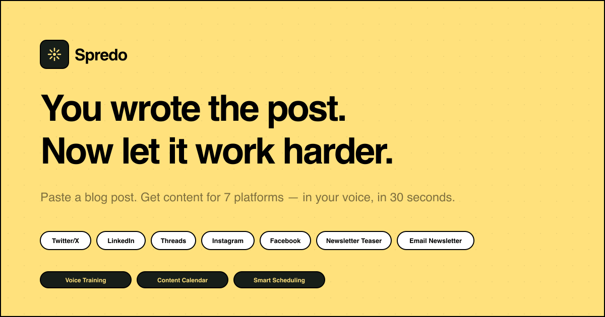 Spredo gallery image