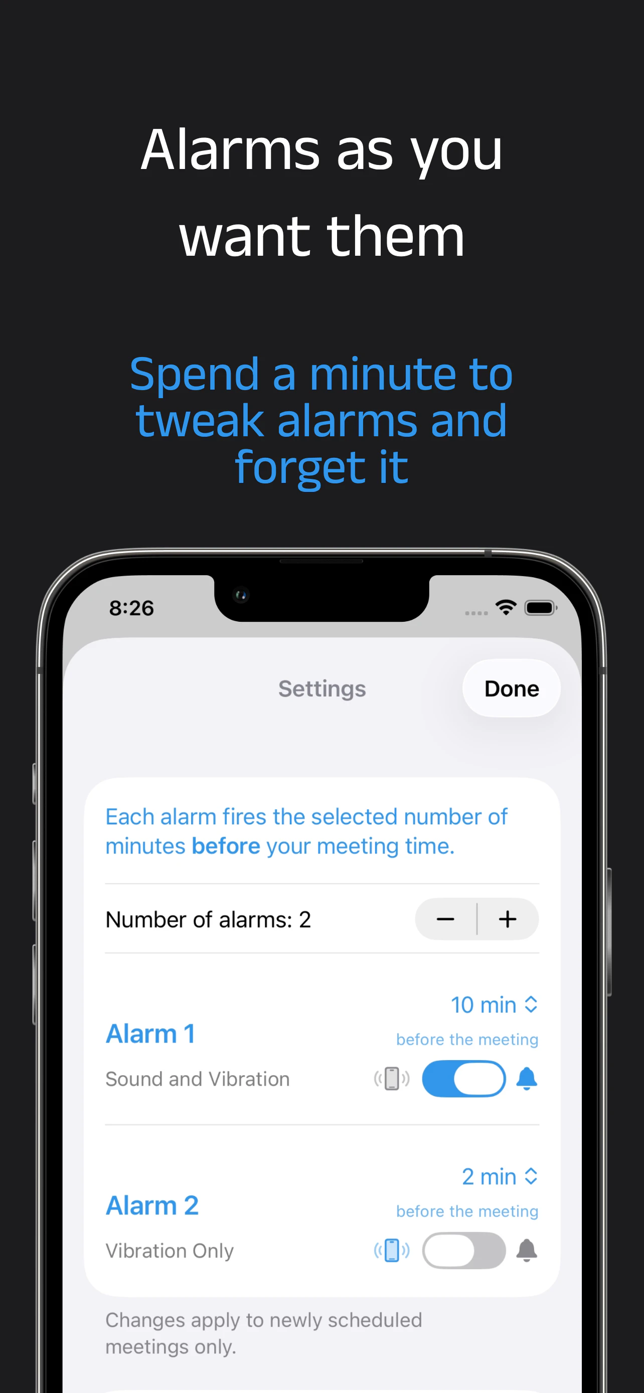 BE READY - Meeting Alarms screenshot 4