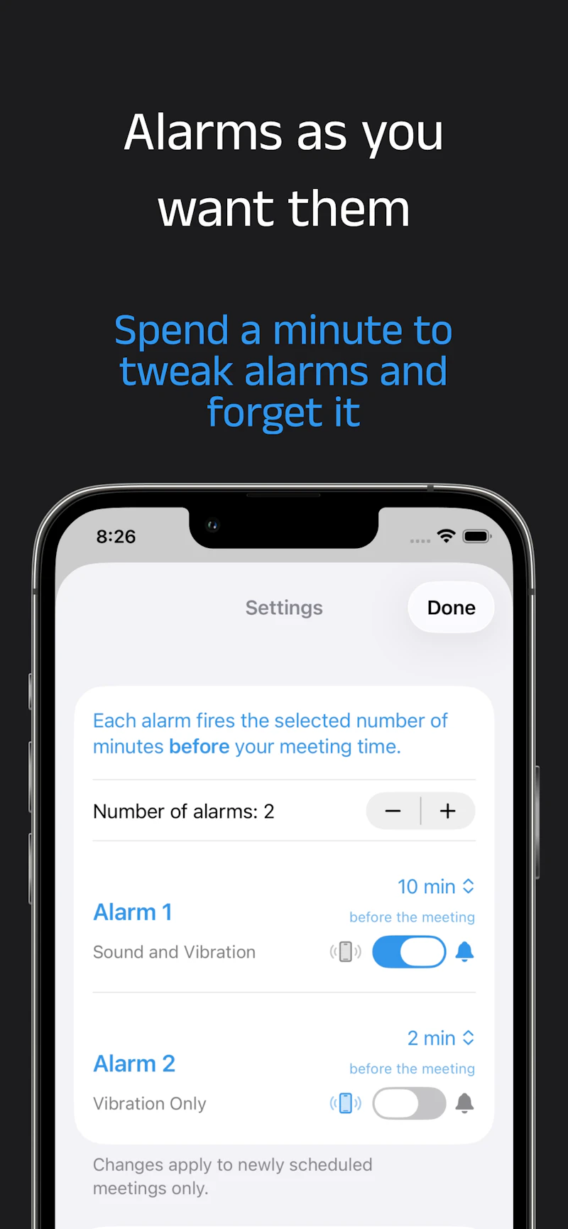 BE READY - Meeting Alarms screenshot 4