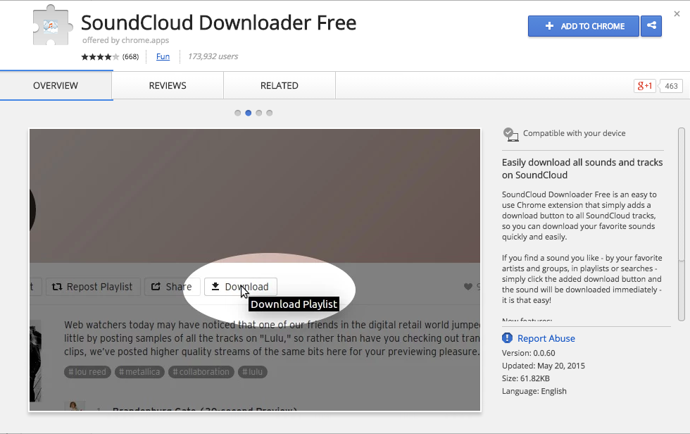 SoundCloud Downloader for Chrome