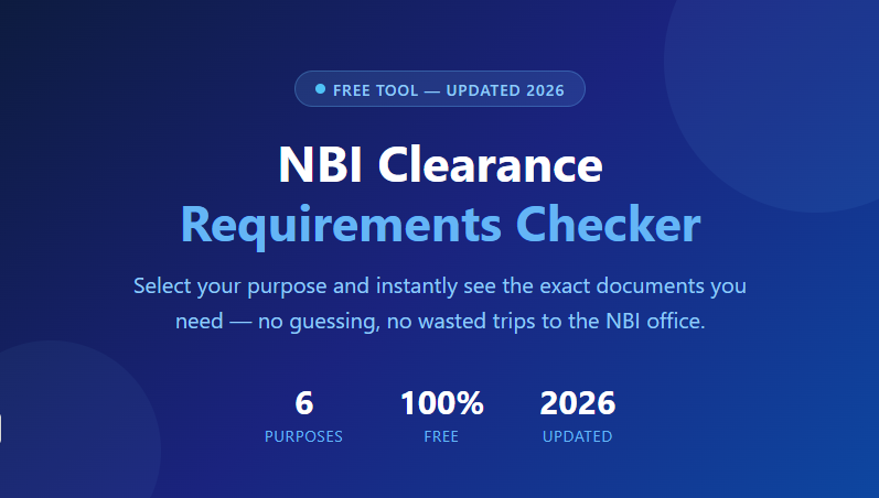 NBI Clearance Requirements Checker