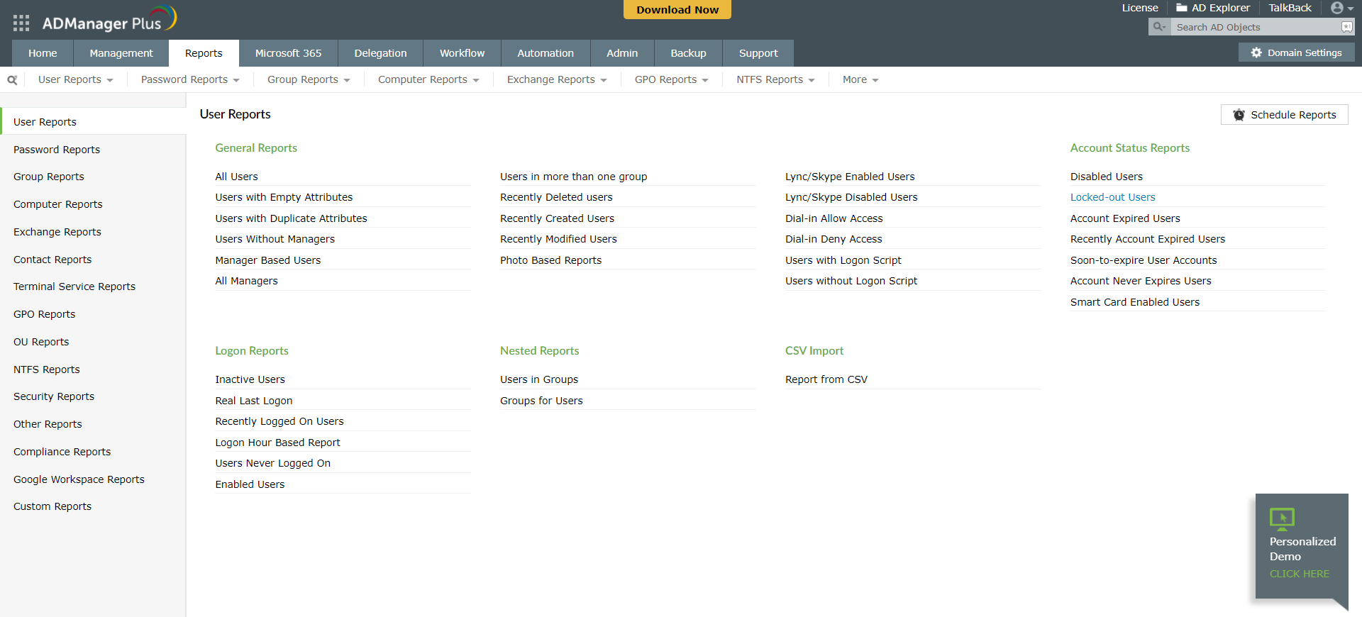 ManagenEngine AdManager Plus media 3