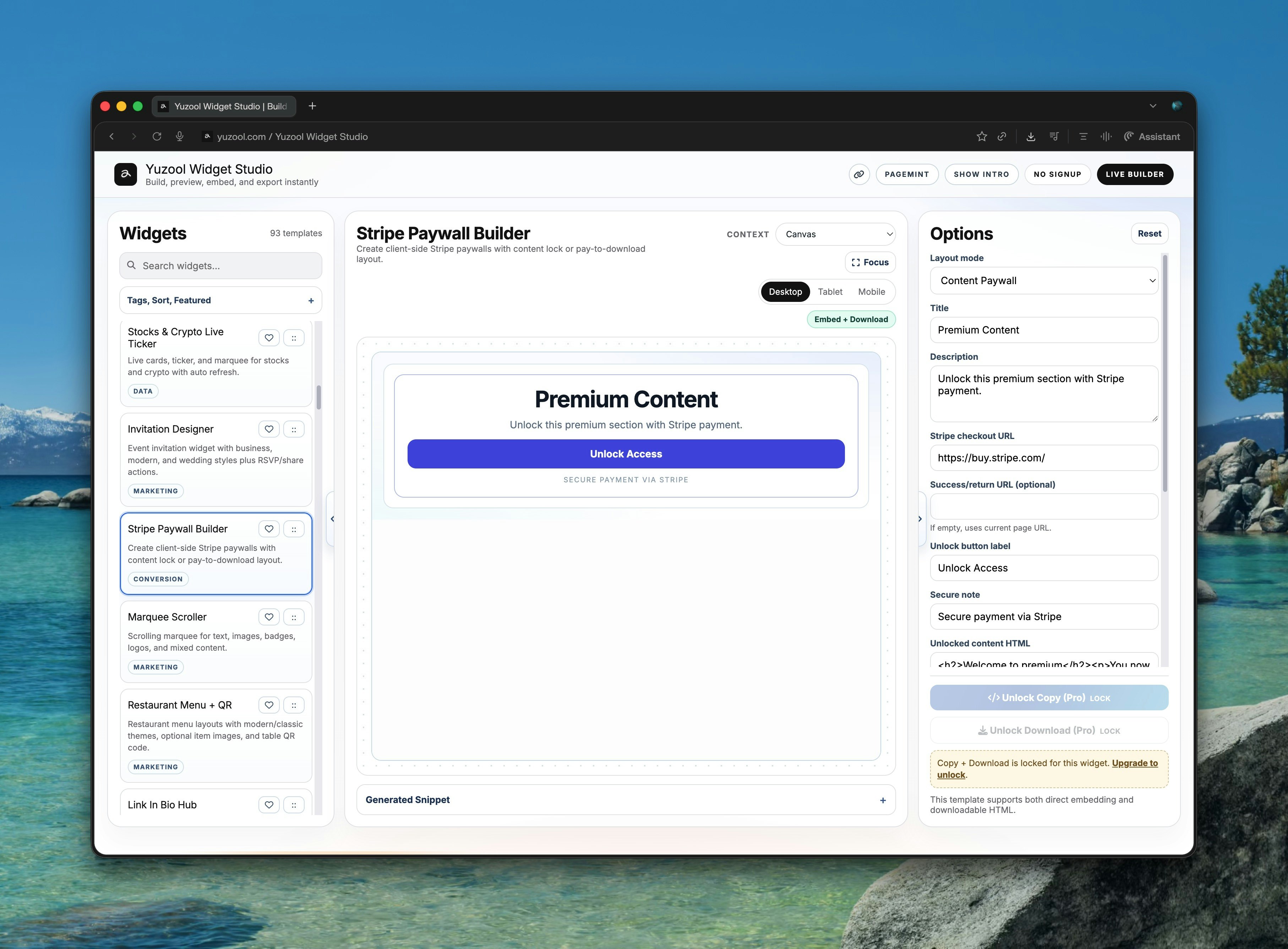 Yuzool Widgets gallery image