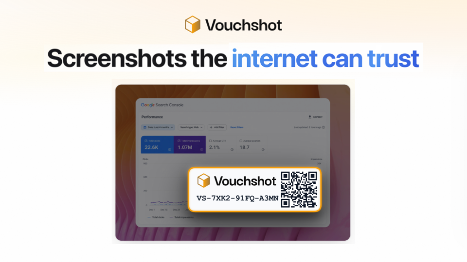 VouchShot - Verifiable Screenshots gallery image