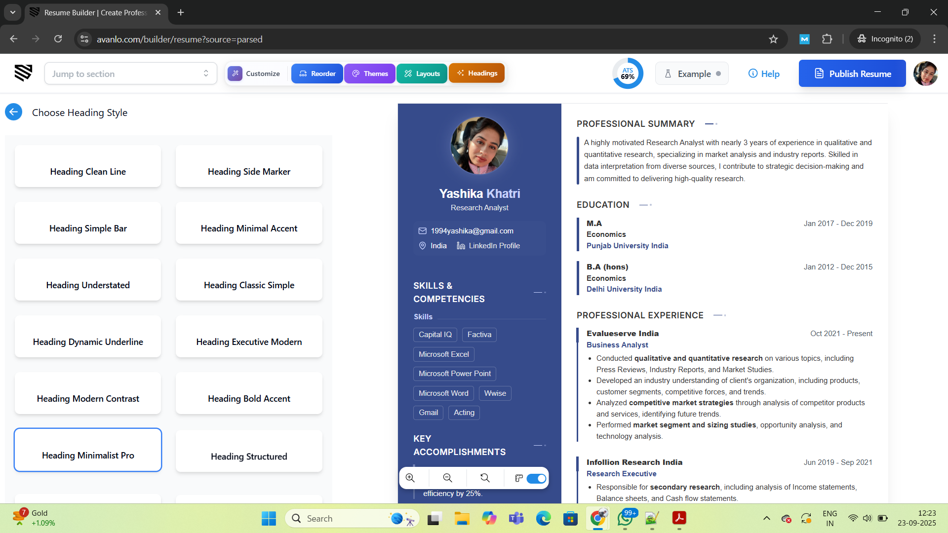 Média Avanlo - CV GRATUIT CUILLEUR ET PORTERFOLIO PORTERFOLIO 9