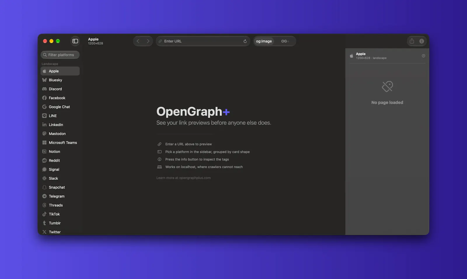 OpenGraph+ for Mac screenshot 2
