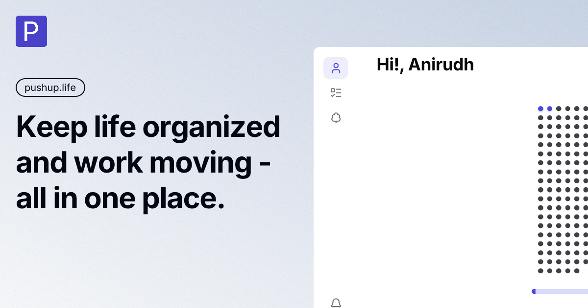 Pushup - Screenshot 2 showing product features and functionality