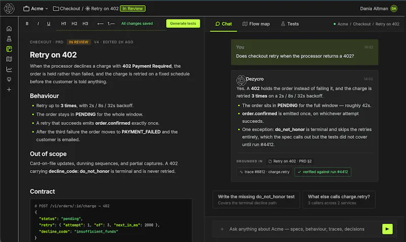 Dezycro -  The Coding Agent Harness screenshot 2
