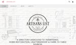 Artisans List: A Resource Directory image