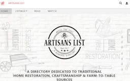 Artisans List: A Resource Directory media 2