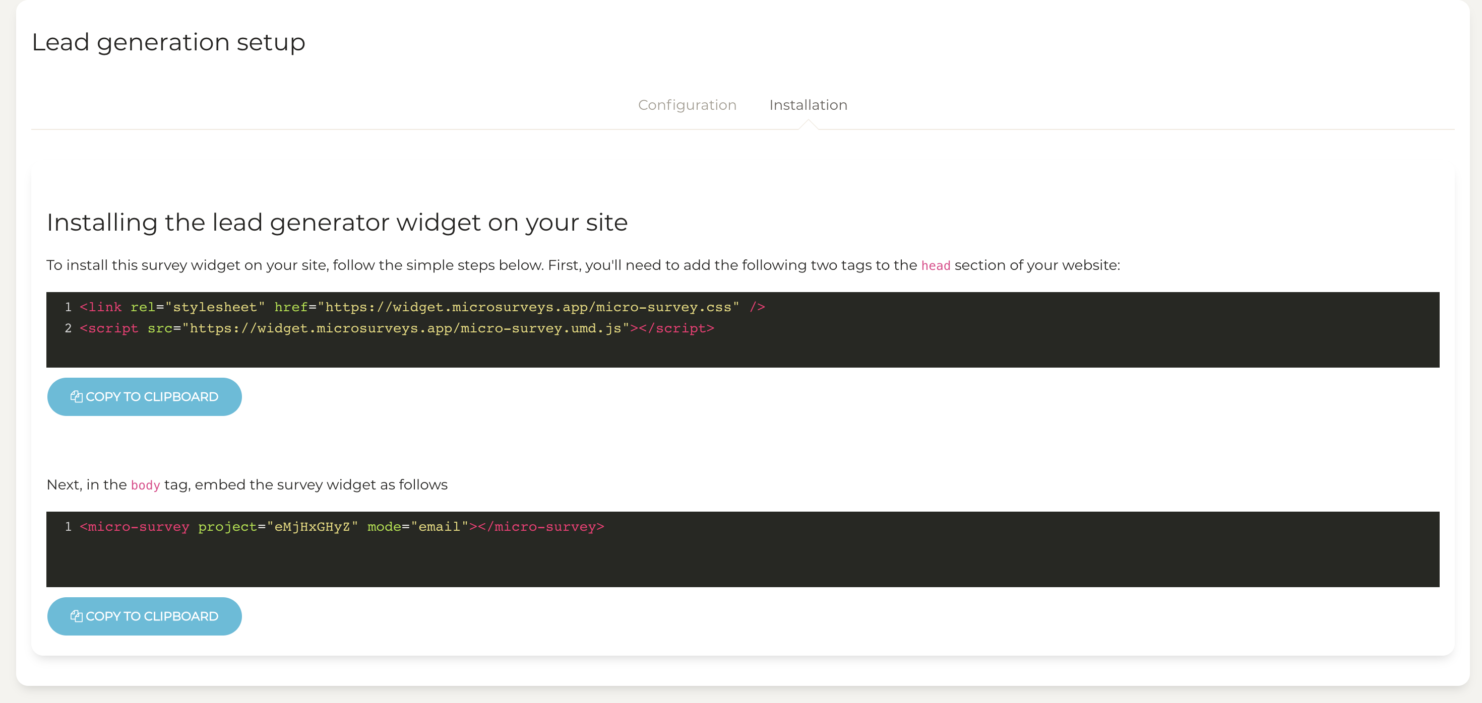 MicroSurveys.app gallery image