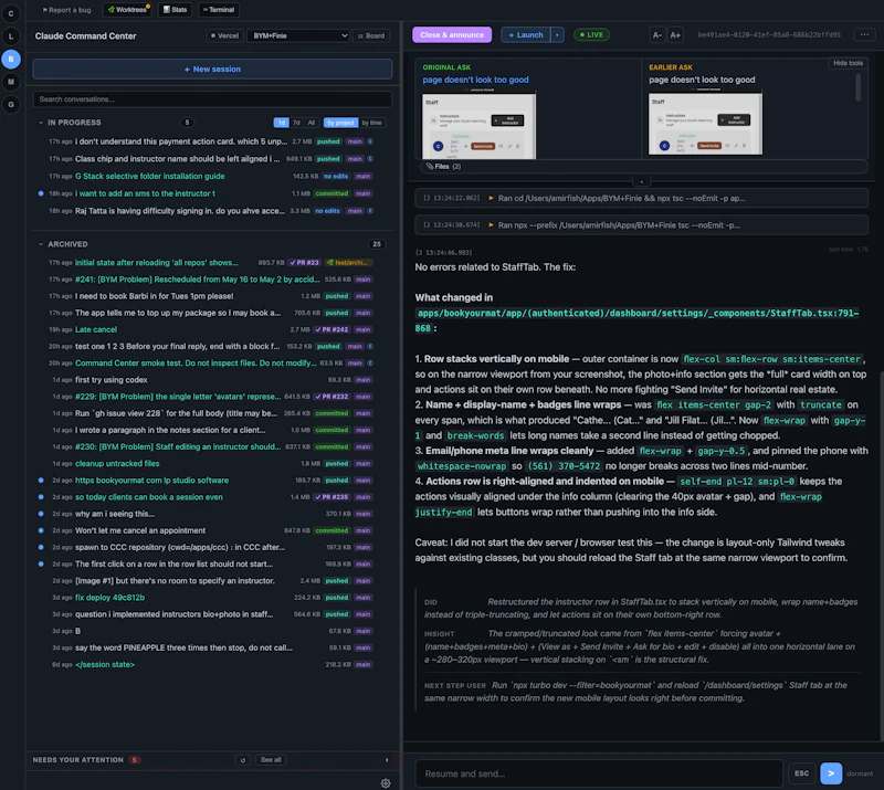 Command Center for Claude/Codex/Gemini screenshot 4