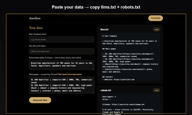 llms.txt Generator for AI screenshot 5