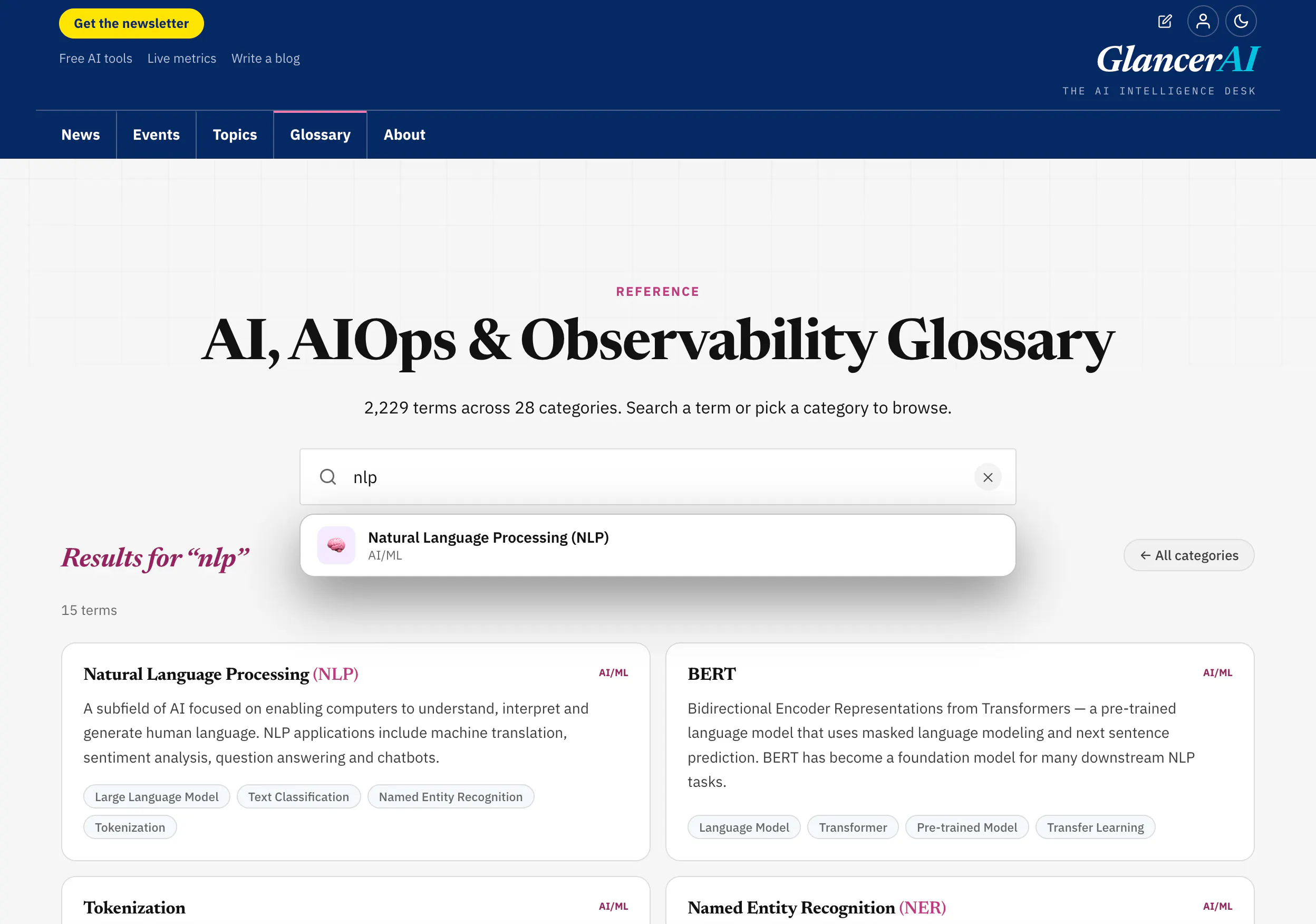 GlancerAI.com 截图 3