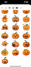Pumpkin Emojis Sticker Pack gallery image