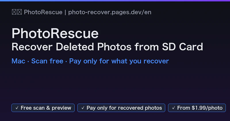 PhotoRescue screenshot 1