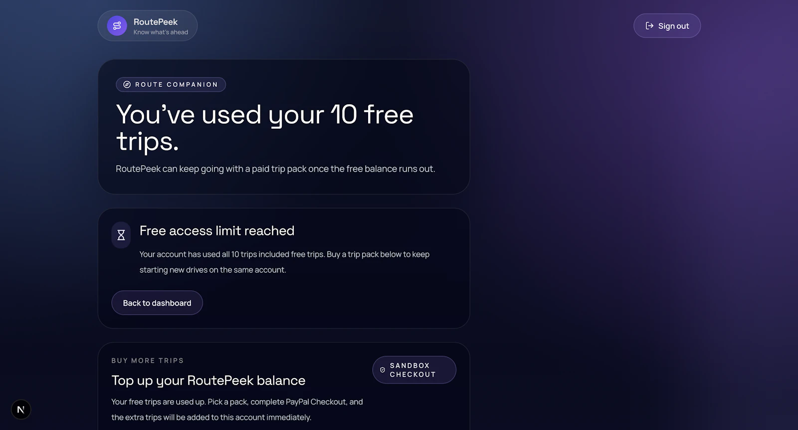 RoutePeek screenshot 3