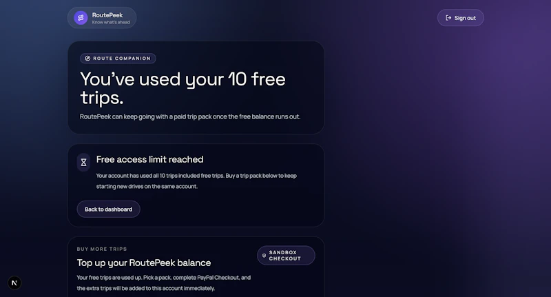 RoutePeek screenshot 3