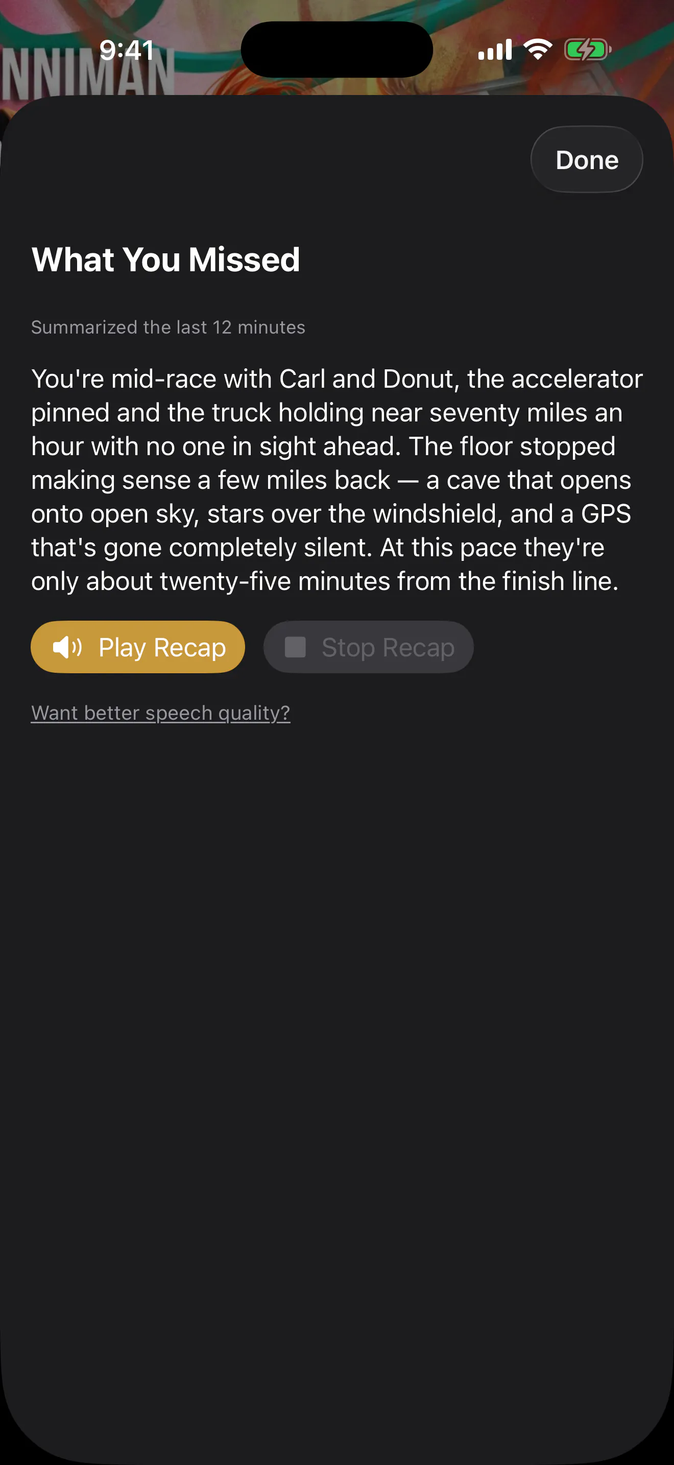 Bloox - an on-device-AI audiobook player gallery image