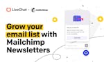 Mailchimp Newsletters widget by LiveChat image