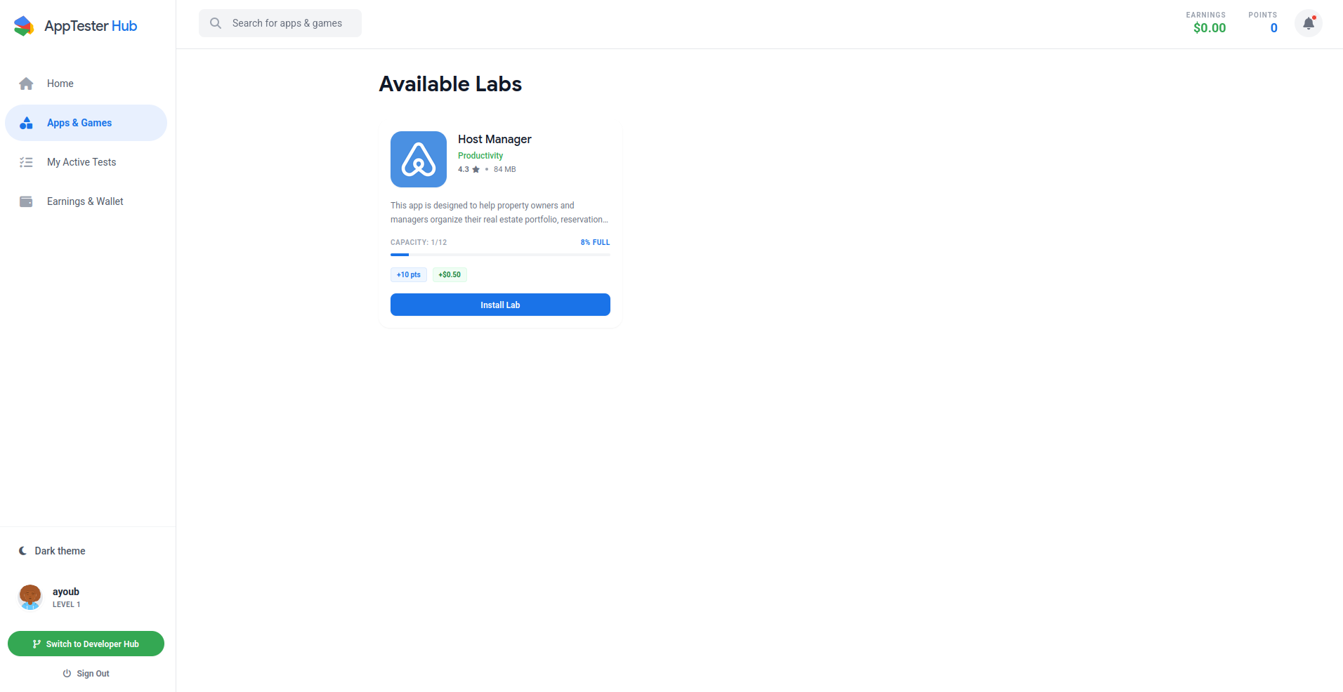 AppTester Hub gallery image