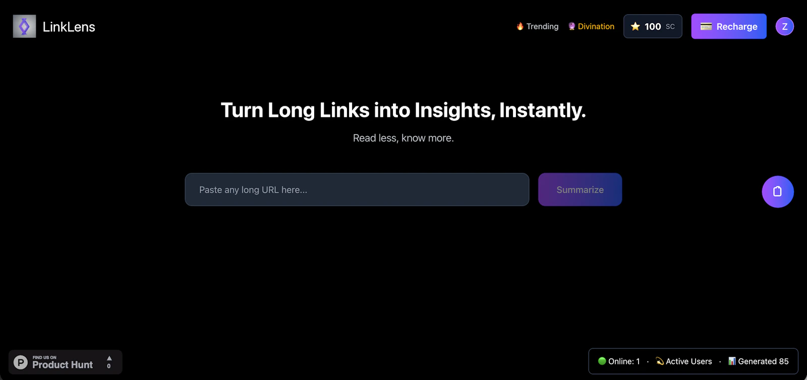 LinkLens screenshot 1