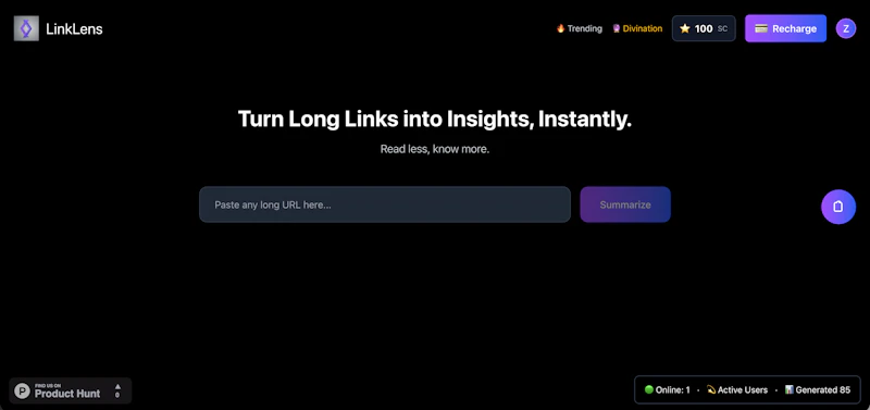 LinkLens screenshot 1