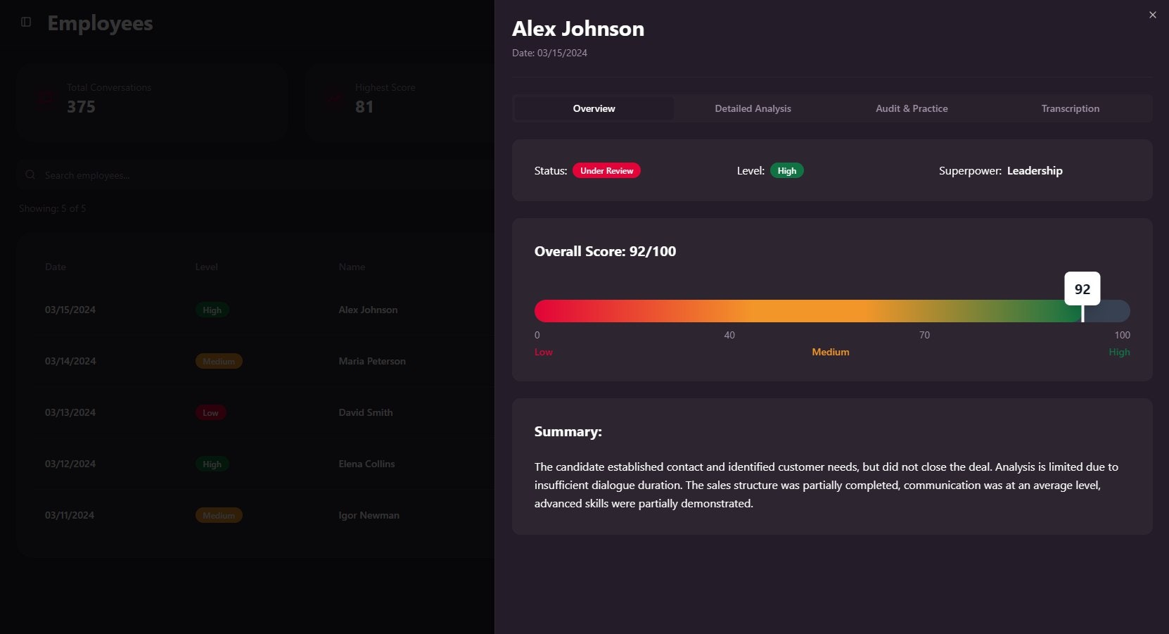 DARYN LAB AI for rehearsals - Screenshot 3 showing product features and functionality