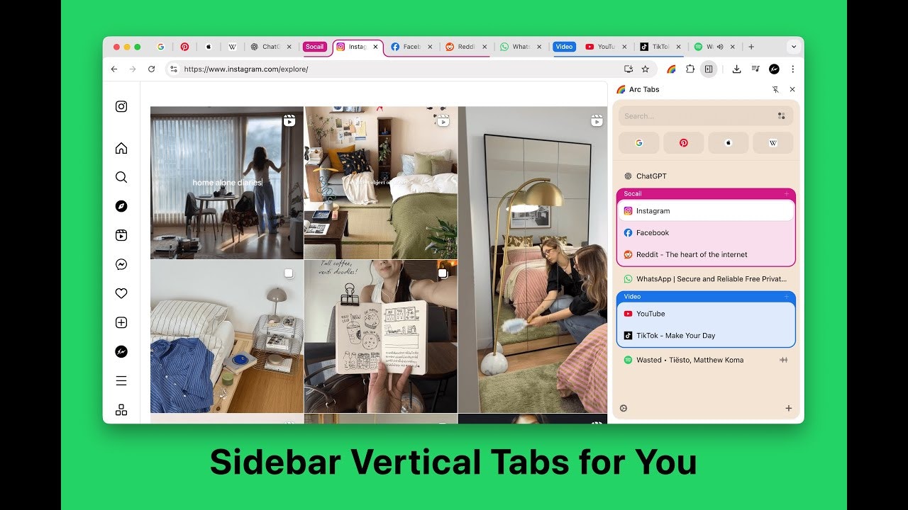 Arc Tabs - Chrome Vertical Tabs for You gallery image