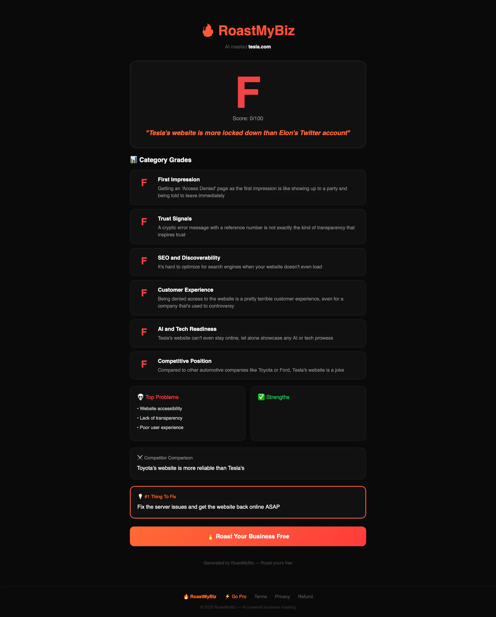 RoastMyBiz screenshot 3